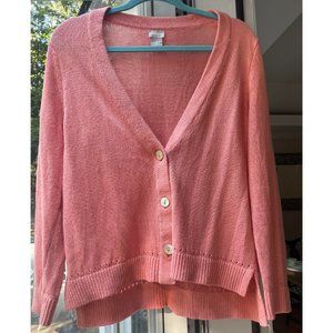Chicos Peach Cardigan size 1